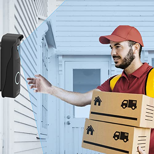 Blink Doorbell Mount, Adjustable Angle Mount Kit (up to 110 Degrees Tilt) for Blink Video Doorbell 2021, Wide Viewing Range Left/Right Adjustable Blink Corner Mount with Mounting Cover (Black)