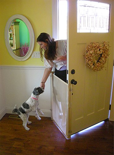 Bow Wow Barrier 28” Café by Smart Retract: Retractable Door Barrier for Pets
