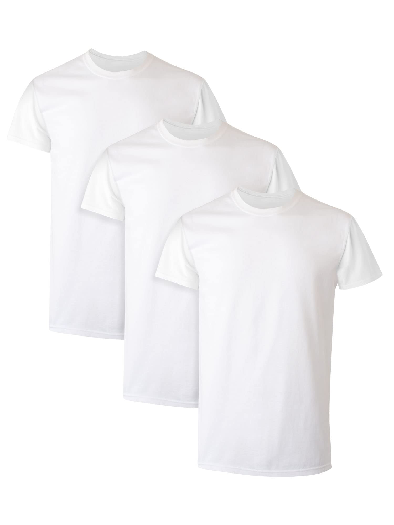 Hanes Men''s Tagless Cotton Crew Undershirt Multiple Packs Colors, 3 Pack - White, XX-Large, brand is Hanes, variation theme is Number_of_items that is 3, Color that is 3 Pack - White, Size XX-Large