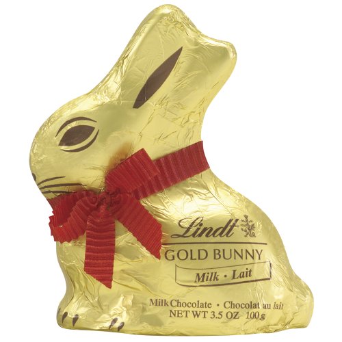 Lindt Milk Chocolate GOLD BUNNY, 3.5 Ounce, 100 g, Pack of 4