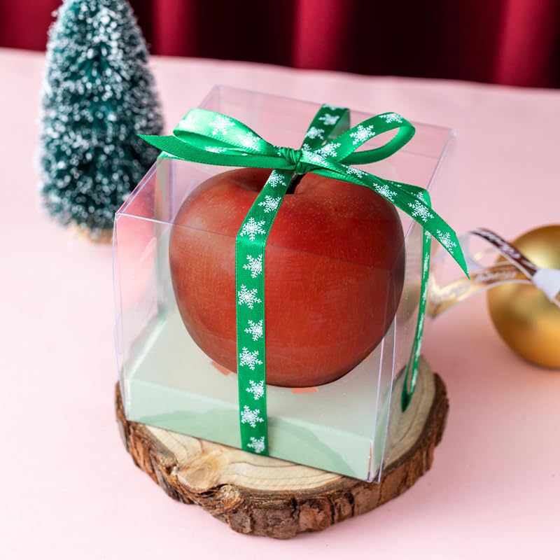 Midnadiy 3D Apple Silicone Mold - Christmas Candle Molds for Candle Making, Large Epoxy Resin Molds for DIY Handmade Soaps, Mousse Cake, Plaster Concrete Crafts & Christmas Home Decorations