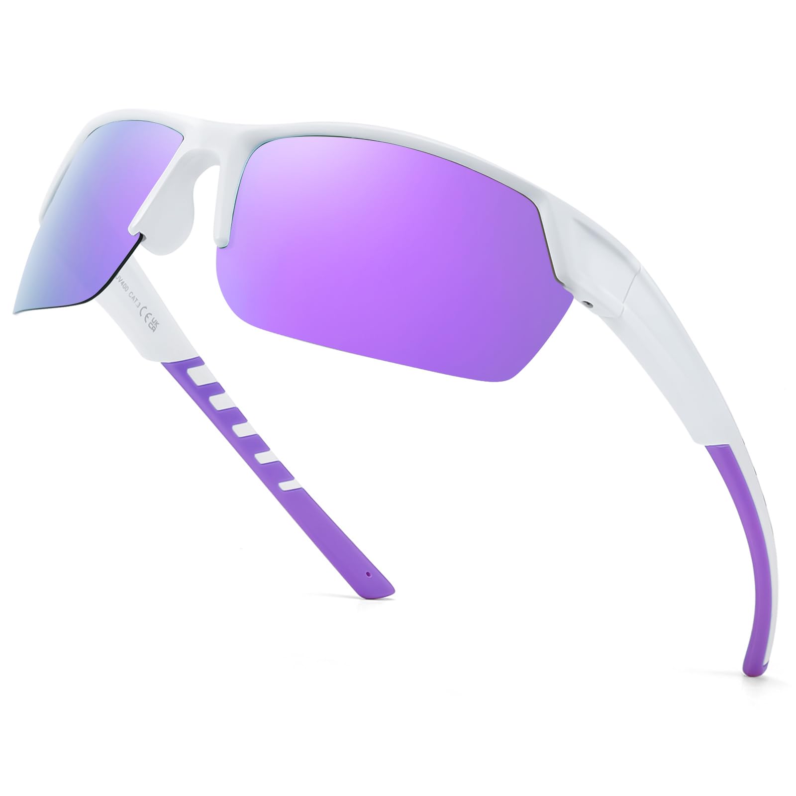 TJUTR Running Sunglasses for Women, Polarized Wrap Around Sun Glasses with UV400 Protection for Sports Cycling Golf TS3080