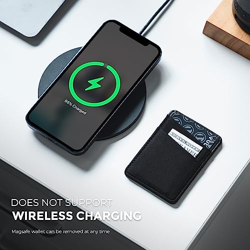 VULKIT Magnetic Phone Wallet for MagSafe- RFID Blocking - Card Holder Wallet for iPhone 16/15/14/13/12 Series & Phone Case with MagSafe Black