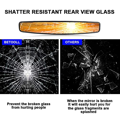 15" Wide Rear View Race Mirror Convex Mirror with 1.75" Clamp for UTV Compatible with Polaris RZR800 1000 XP900 1000 S