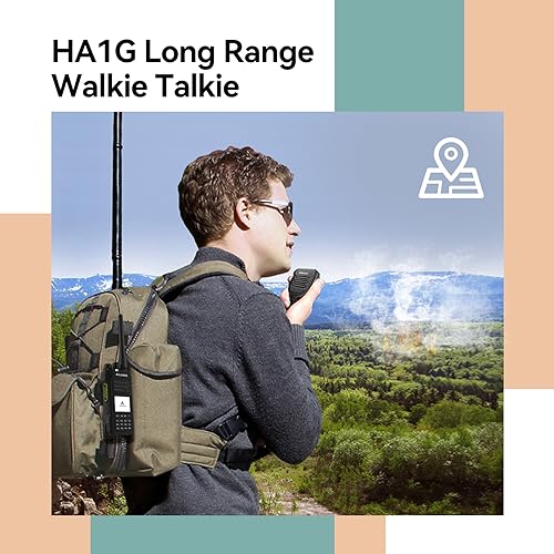Retevis Ailunce HA1G GMRS Handheld Radio, GMRS Radio with Speaker Mic, IP67 Waterproof, NOAA, 2800mAh USB-C Rechargeable Portable Two Way Radio
