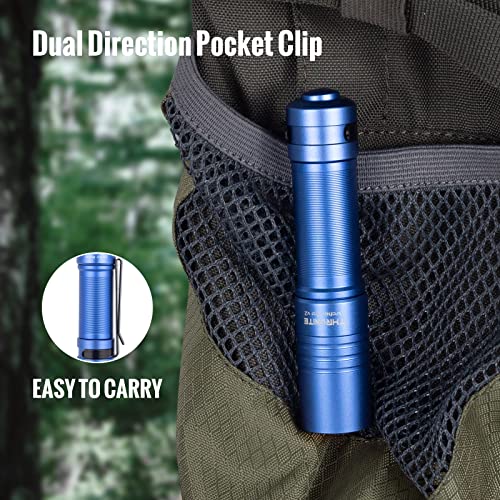 ThruNite Archer Pro V2 EDC Flashlight - 950 Lumens, USB-C Rechargeable, Tail Switch LED Penlight for Camping, Outdoor & Emergency - Cool White (Blue)