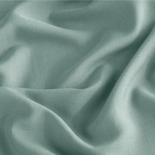 Bedsure Cooling Sheets for Queen Size Bed, 4 Pcs Blend of Rayon Derived from Bamboo Linen Sheets, 15" Deep Pockets, Silky Ultra Soft Breathable for Hot Sleepers - Blue