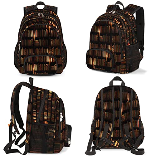 Elementary School Bags for Teens, Ethnic Painted Kids Backpacks Aztec Pattern Lightweight Bookbags Waterproof Sturdy Schoolbag Daypack for Girls Boys