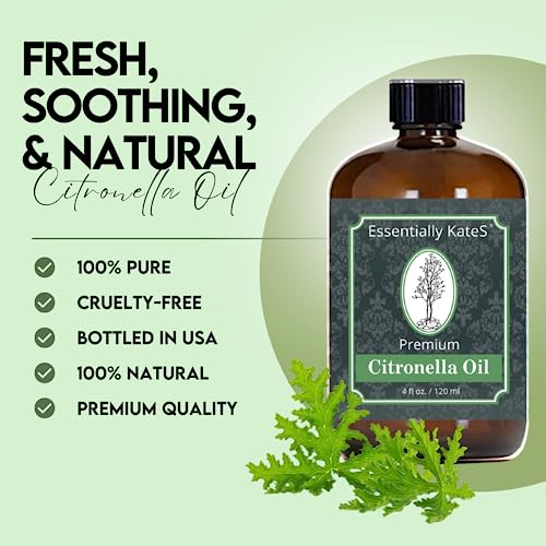 Essentially KateS Premium Cinnamon Oil 4 Fl Oz with Huge Dropper and Sprayer - 100% Pure, Natural & Therapeutic - Cleaning, DIY Soap, Diffuser, Aromatherapy, Garden and Kitchen - Indoor and Outdoor
