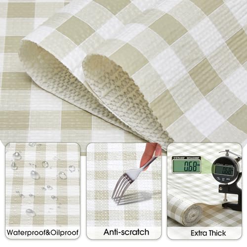 Beautysaid Shelf and Drawer Liner for Ktichen Cabinet, Non Adhesive Non Slip Shelf Paper Waterproof Washable Thickened for Dresser Pantry Shelve Bathroom Protector Liner(Checkered,12 in x 20FT)