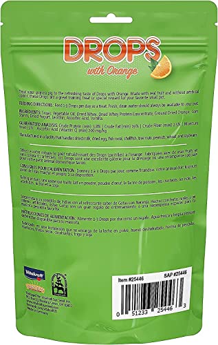 Vitakraft Drops Guinea Pig Treat - Orange - Yogurt Treats for Guinea Pigs Orange 5.3 Ounce (Pack of 1)