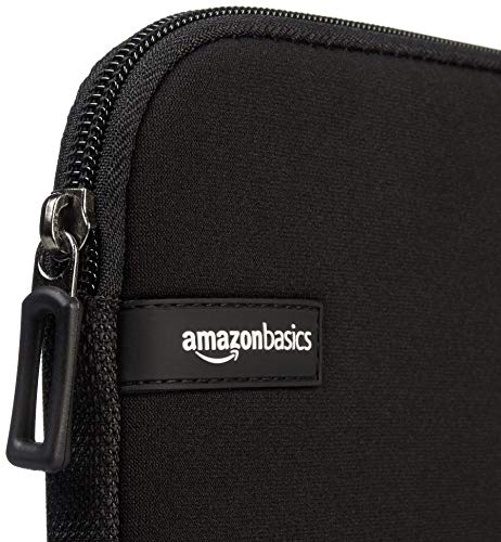 Amazon Basics 17.3-Inch Laptop Sleeve, Protective Case with Zipper - Black