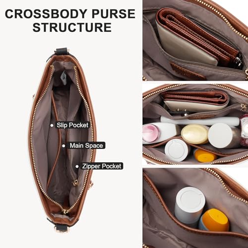 BOSTANTEN Crossbody Purses for Women Hobo Bags Shoulder Handbags With Detachable Guitar Strap