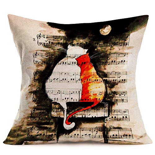 Smilyard Throw Pillow Covers Animal Peacock Feathers Decorative Pillow Cover Cotton Linen Green Feather Pillow Case Home Decor for Sofa Bed 18x18 Inch Set of 4