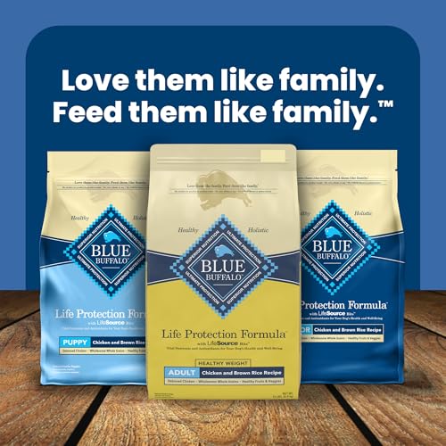 Blue Buffalo Life Protection Formula Healthy Weight Adult Dry Dog Food, Supports an Ideal Weight, Made with Natural Ingredients, Chicken & Brown Rice Recipe, 30-lb Bag