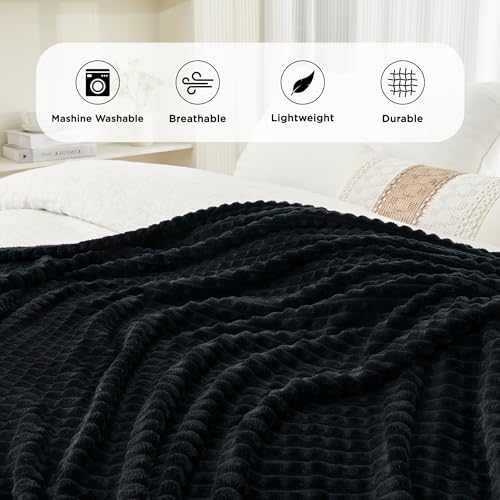 Andency Soft Fleece Throw Blanket for Couch - Super Cozy Warm Flannel Decorative Blankets, Lightweight Plush Blanket for Bed Sofa, Beige 50x60 Inches