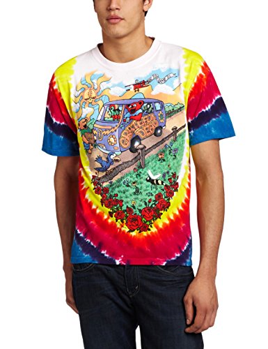 Liquid Blue Men's Grateful Dead Summer Tour Bus T-Shirt, Multi, Small