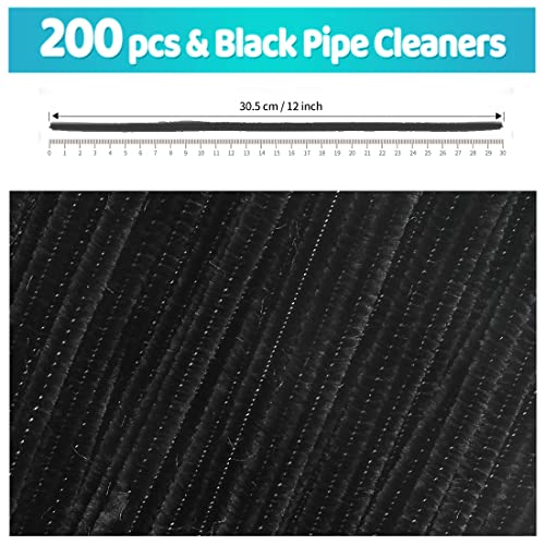 Iooleem 200pcs Light Blue Pipe Cleaners, Chenille Stems, Pipe Cleaners for Crafts, Pipe Cleaner Crafts, Art and Craft Supplies.