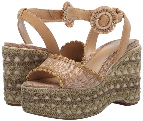 Sam Edelman Amber Wedge Sandal Terra Orange 10 Medium