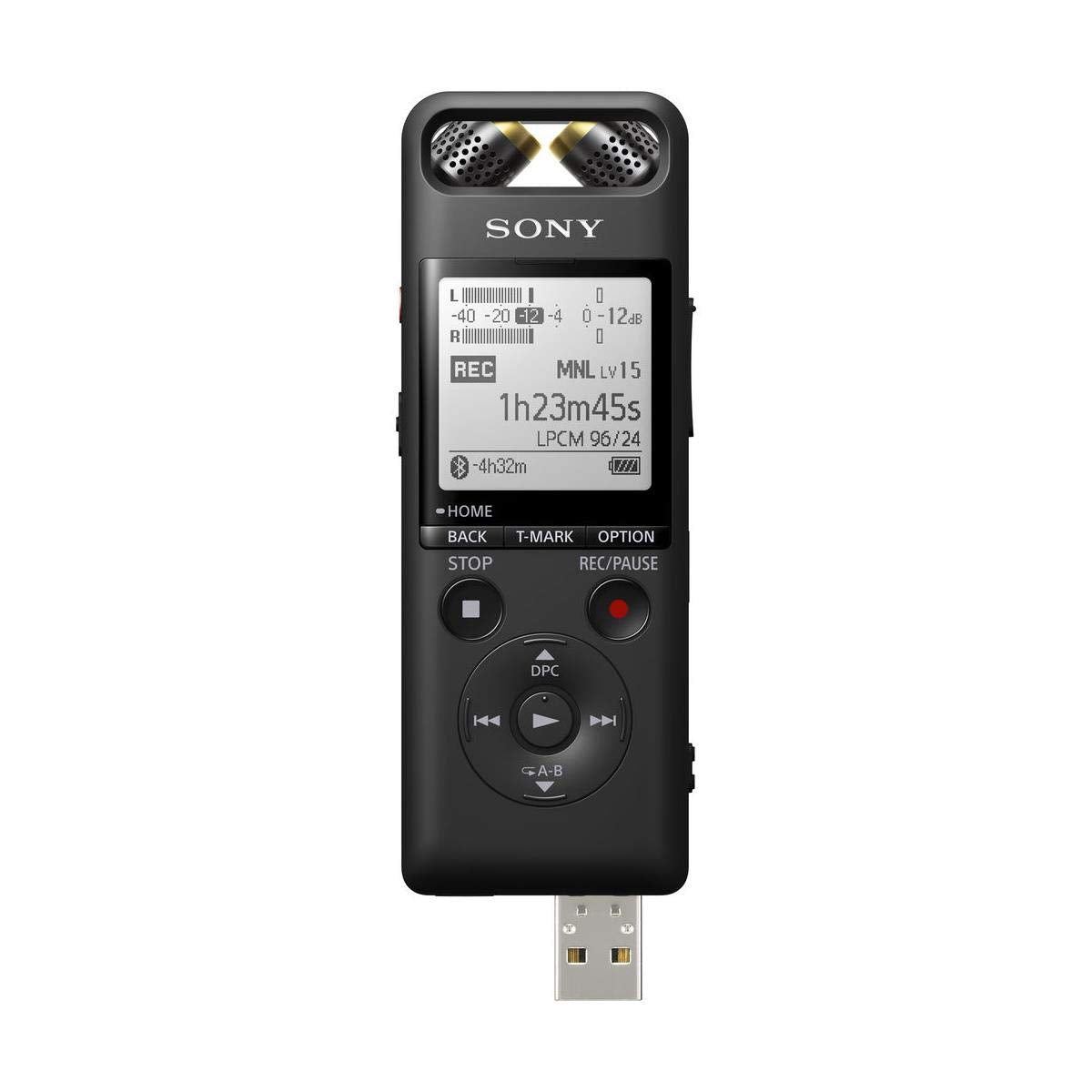 Sony PCM-A10 High-Resolution Audio Recorder with 16GB Memory, Built-In Stereo Microphone, and FLAC Audio Playback Support (Black)
