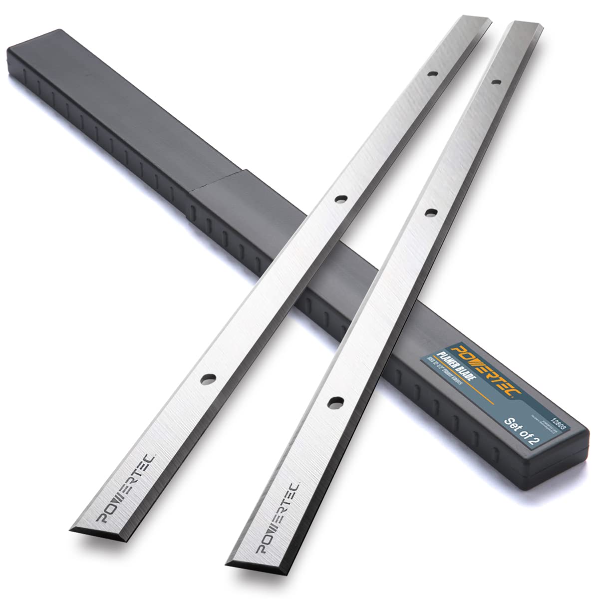 POWERTEC 12-1/2 Inch Planer Blades for Delta 22-560, 22-565, TP305, TP400LS Planer, Replacement for 22-562 Planer Knives, Set of 2 (128037)