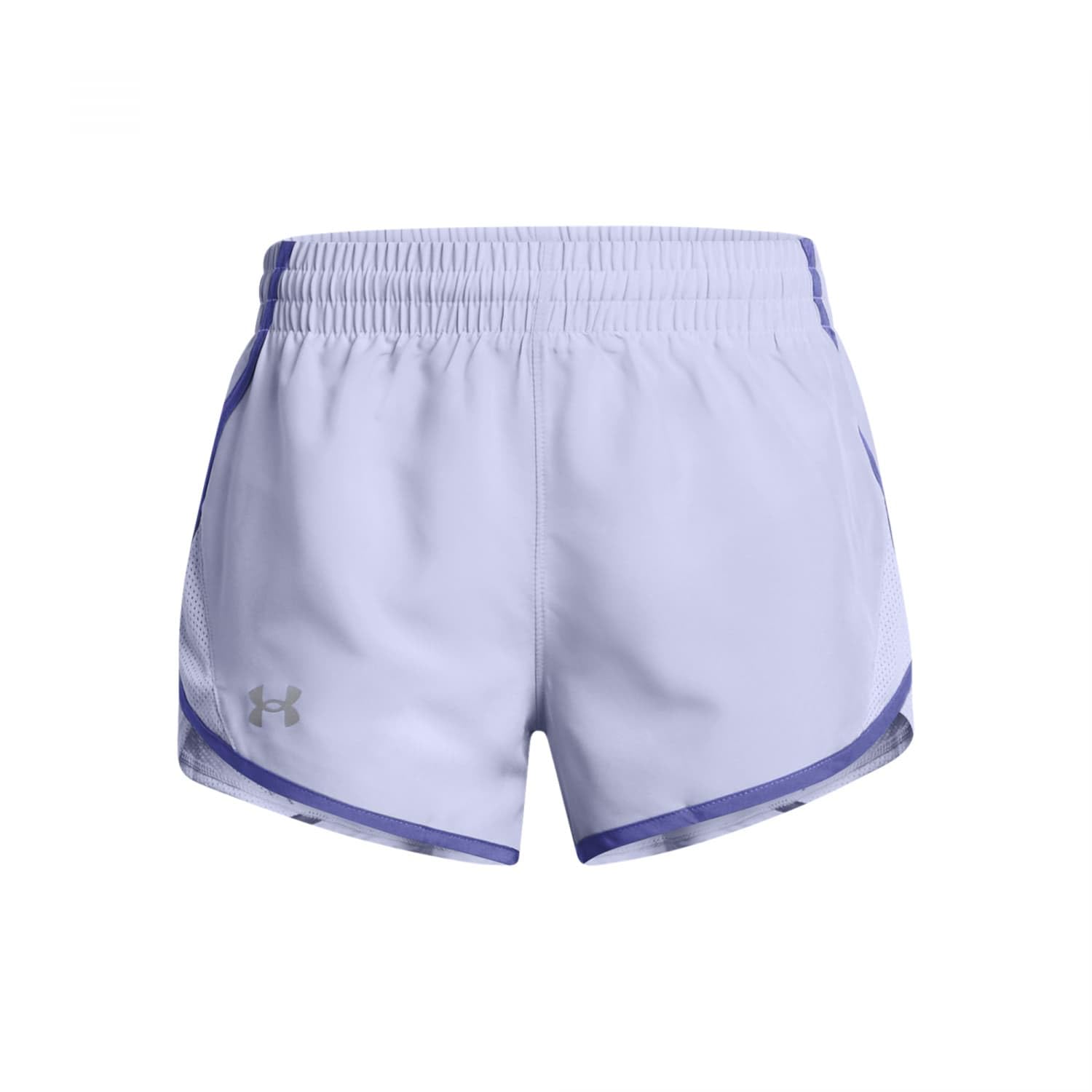 Under Armour Girls' Fly by Shorts, (539) Celeste/Starlight/Reflective, Medium