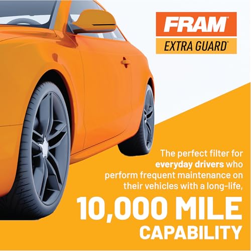 FRAM Extra Guard PH7317, 10K Mile Change Automotive Replacement Interval Spin-On Engine Oil Filter for Select Vehicle Models
