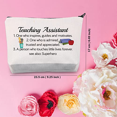TSOTMO Teaching Assistant Makeup Bag Teacher Gift Best Teach Assistant Ever Gift End of Year Teacher Gifts Thank You Gift For Teaching Assistant (Teaching One)