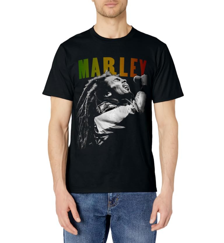 Bob Marley Rastaman Vibration Washed T-Shirt