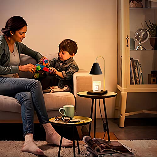 SESIIduo Candle Warmer Lamp, Dimmable Candle Warmer Lamp with Timer, Presents for Mom, Electric Candle Lamp Warmer with 2 Bulbs, for Jar Candles