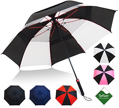 Repel Umbrella Windproof Travel Umbrellas for Rain - Easy Auto Open Close, Durable & Compact Umbrella, Strong Fiberglass Frame, Waterproof Canopy - Backpack, Purse, Portable Umbrella for Travel