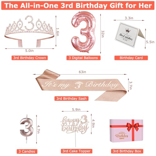 33 Birthday Decorations for Women Including 33 Birthday Sash for Women, Tiara/Crown, Candles and Cake Topper, Number 33 Balloons, 33 Birthday Gifts for Women Birthday Decorations Favor Supplies