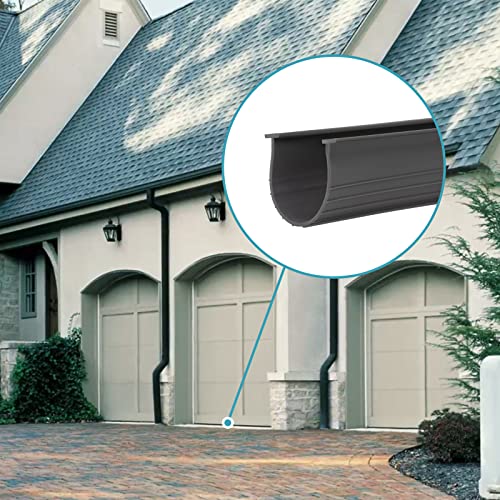 3" Garage Door Bottom Seal Weatherstrip in Grey - 1/4" T Style - All Widths (8' Wide Door)