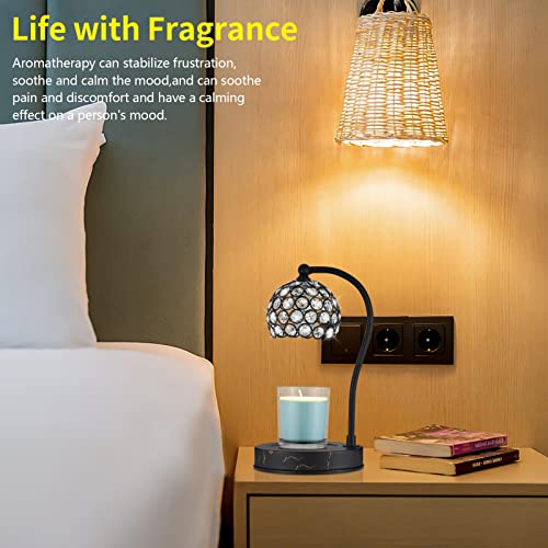copinpin Candle Warmer Lamp, 2 Bulbs with Candle Warmer with Timer Height Adjustable, Electric Wax Melt Warmer for Scented, Candle Holder Home Decor, Valentine's Day Gift…