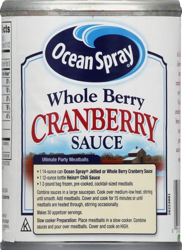 Ocean Spray Whole Berry Cranberry Sauce, 14 Ounce Can