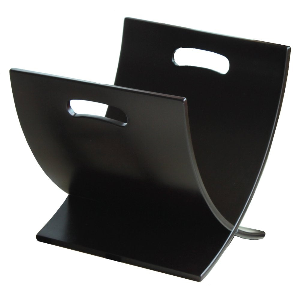 Oceanstar Contemporary Wooden Magazine Rack, Espresso