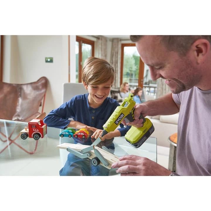 Ryobi P305 One+ 18V Lithium Ion Cordless Hot Glue Gun w/ 3 Multipurpose Glue Sticks (Battery Not Included / Power Tool Only)