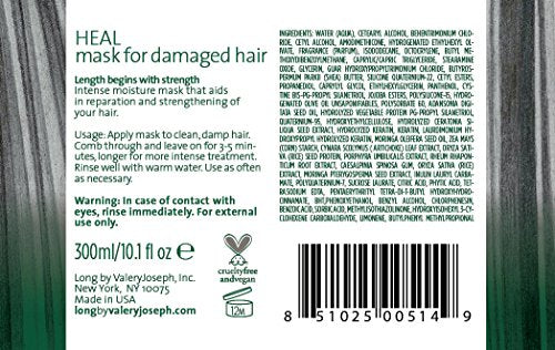 Long by Valery Joseph Heal Mask for Damaged Hair, 10.1 fl. oz.
