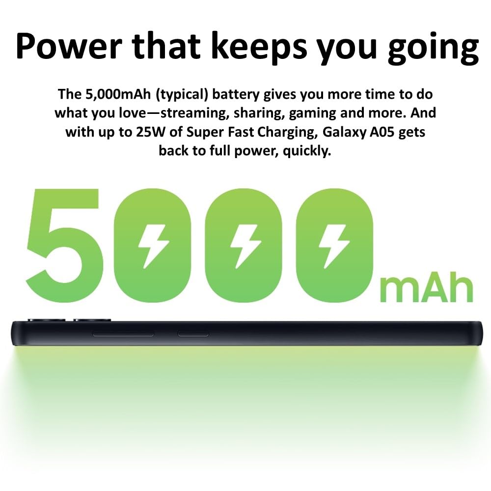 Samsung Galaxy A05 A055M 64GB Dual-SIM GSM Unlocked Android Smartphone (Latin America Version) - Black