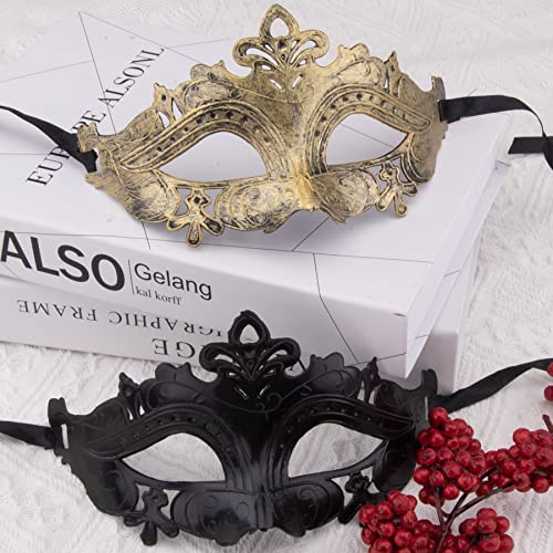 FEQO 32 Pieces Masquerade Masks Vintage Antique Venetian Masks Masquerade Party Mask
