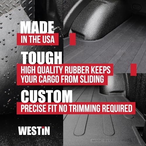 Westin 50-6355 Truck Bed Mat fits 2015-2025 F150 5.5ft Bed Black Rubber