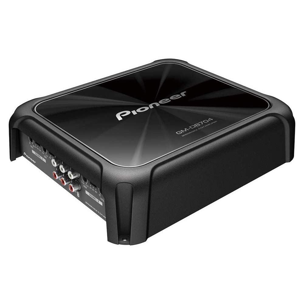 Pioneer 4CH AMP/150WX4/BASSBOOST REM, Black (GM-D8704)