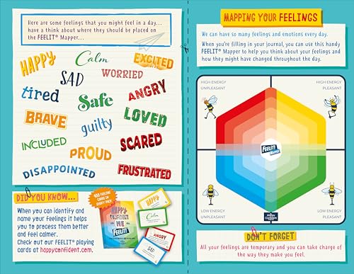 Happy Confident Me: Daily JOURNAL - Gratitude and Growth Mindset Journal that boosts children's happiness, self-esteem, positive thinking, mindfulness and resilience