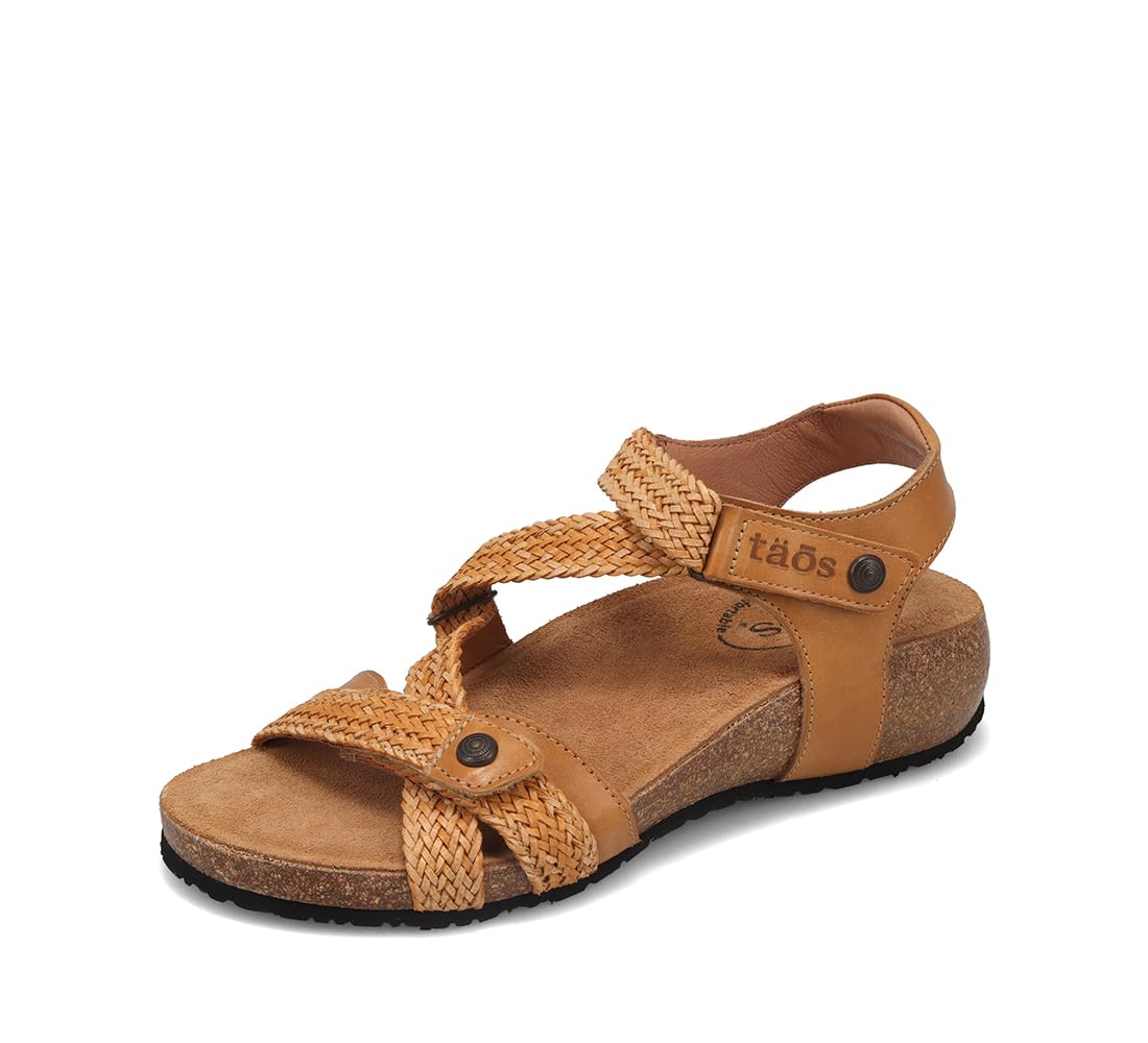 Taos Footwear Women's Trulie Camel Sandal 9-9.5 (M) US
