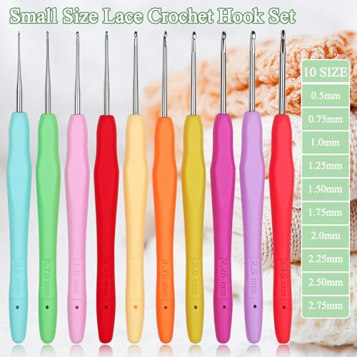 Katech 65 pcs Yarn Crochet Kits - Different Sizes Crochet Hooks Set DIY Yarn Weaving Tools Ergonomic Crochet Needles with 16 pcs Colorful Yarn Skeins for Crochet Lovers to Crochet and Knit (Blue)