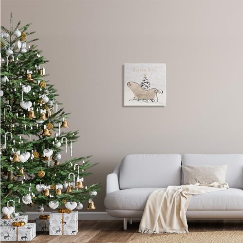 Stupell Industries Sleigh Ride Winter Scene Canvas Wall Art by Lori Deiter