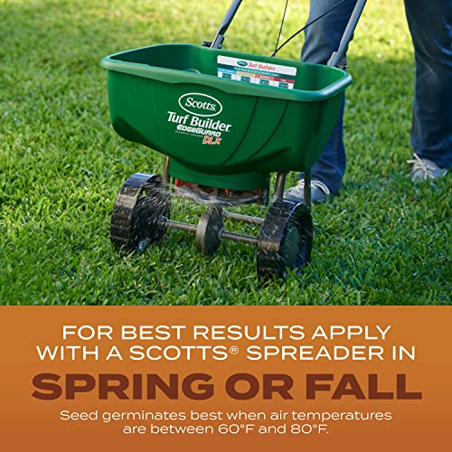 Scotts Turf Builder Grass Seed High Traffic Mix with Fertilizer and Soil Improver, Self-Repairs, 2.4 lbs.