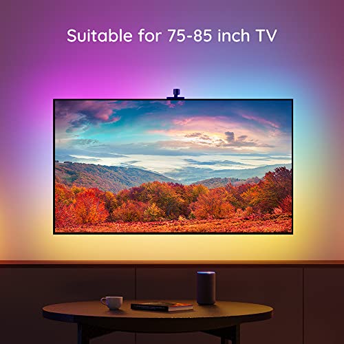 Govee Envisual LED Backlights for 75-85 inch TVs, 16.4ft RGBIC WiFi DreamView T1 TV Backlights with Camera, Works with Alexa & Google Assistant, App Control, LED Lights Scene Mode, H6199