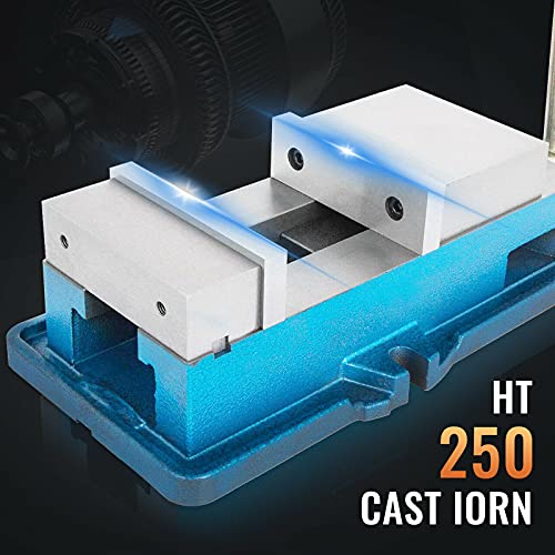Happybuy 4 Inch ACCU Lock Down Vise Precision Milling Vise 4 Inch Jaw Width Drill Press Vise Milling Drilling Machine Bench Clamp Clamping Vice(4")