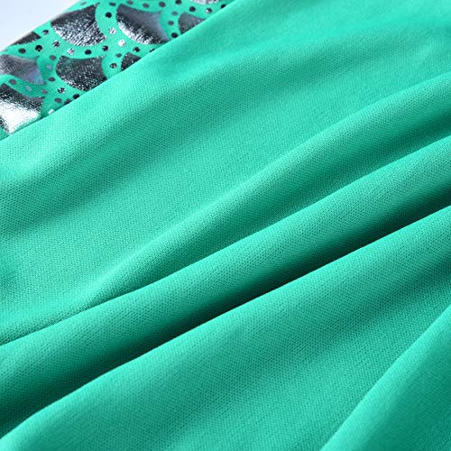 JerrisApparel Girls Princess Mermaid Costume Cosplay Party Dress (2T, Purple with Accessories)